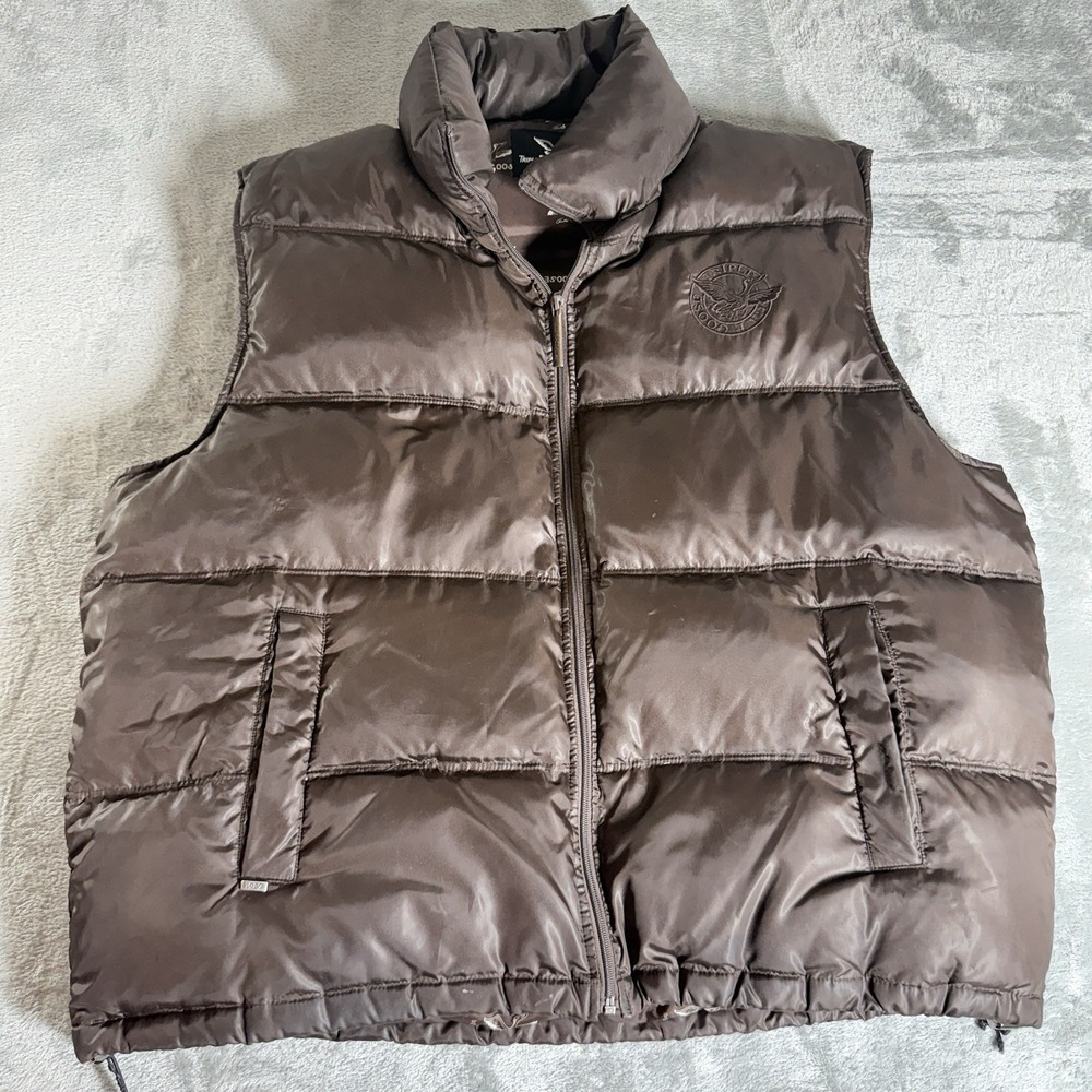Triple F.A.T. Goose Down‎ Mens Vest XXL Winter Brown Read